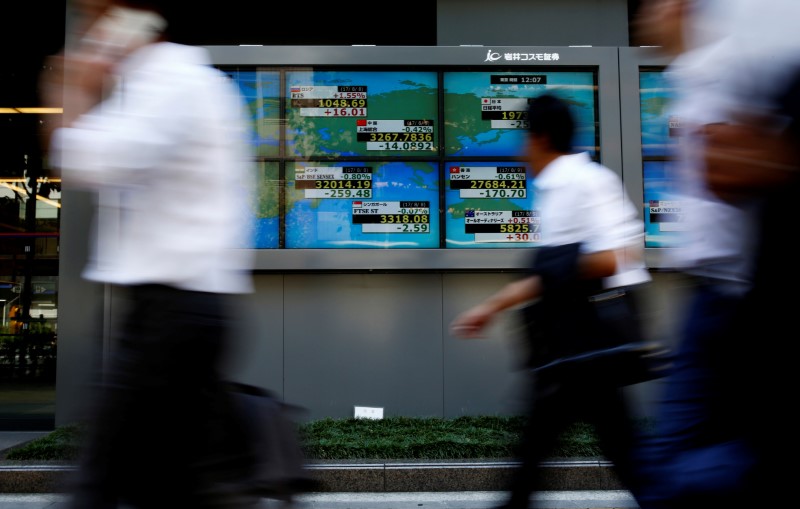 Asian stocks ease, dollar near two-week lows on Trump comments