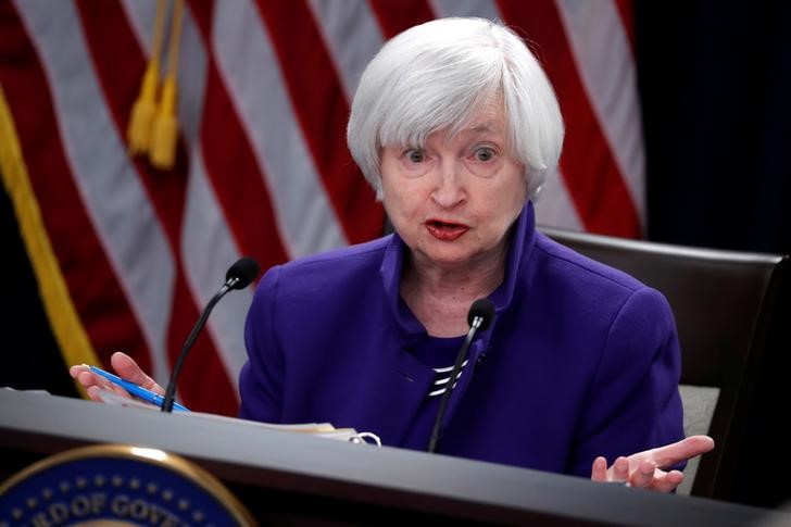 Ex-Fed's Yellen sees meager pick-up from Trump tax cuts