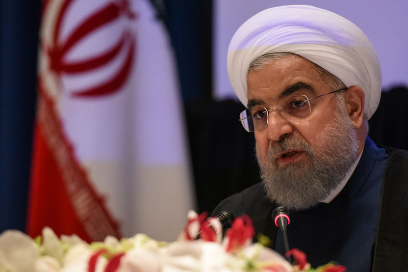 Iran displays missile, Rouhani says U.S. regional policy a failure: TV