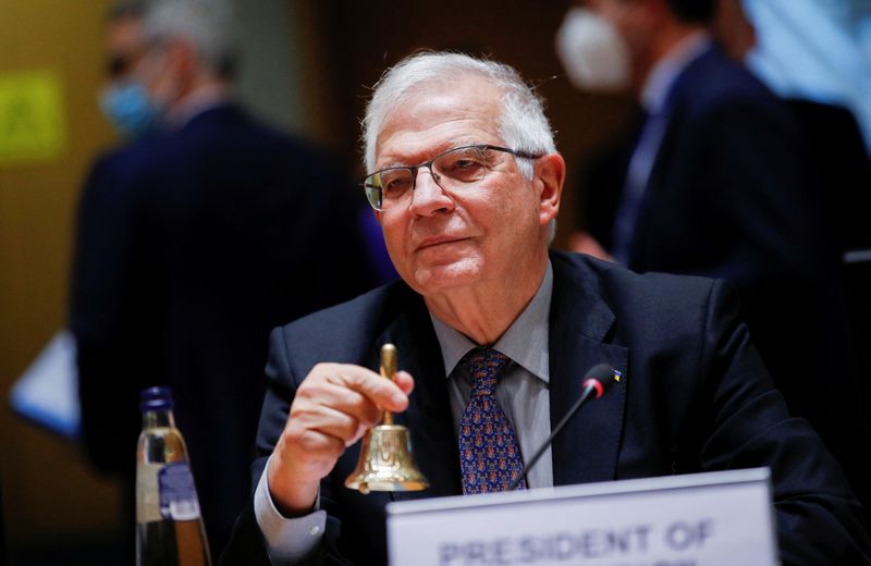 EU foreign ministers will adopt Russia sanctions later on Sunday, Borrell says