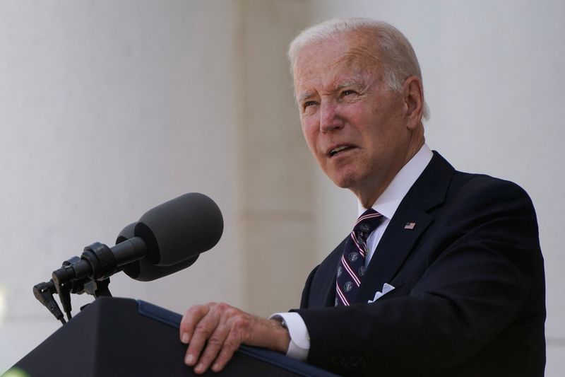 Biden says 'Enough!' on gun violence, urges Congress to act
