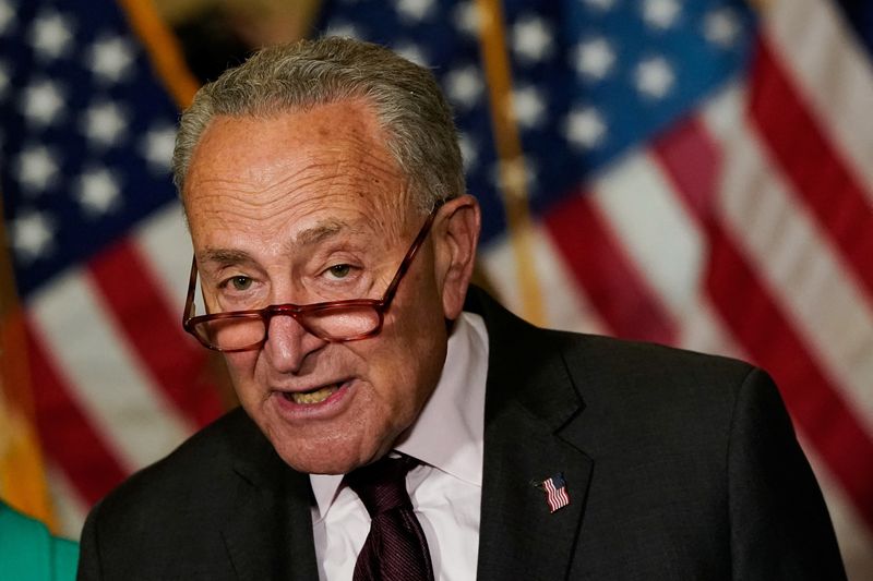 Energy permitting bill to be attached to stop-gap spending bill -U.S. Senate leader Schumer