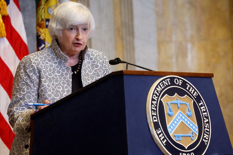 Yellen says weather disasters reduce U.S. productive capacity, sap resources