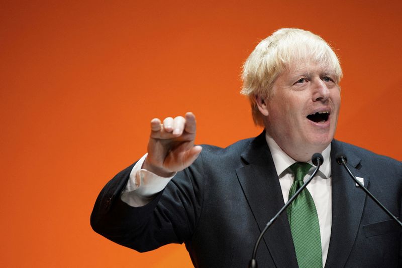 Boris Johnson battling to win support for UK PM comeback bid, Sunak enters race