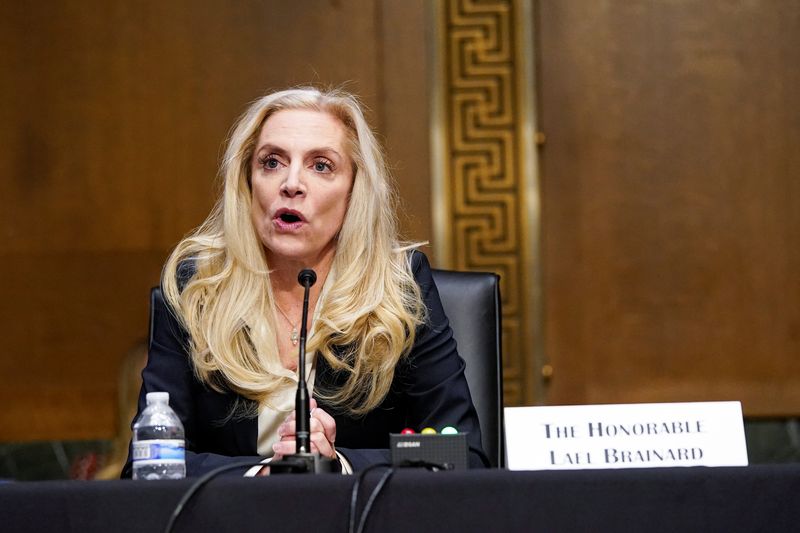 Fed's Brainard says rates to stay restrictive, but attentive to risks