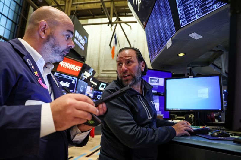 Wall Street mixed after weak business data; Tesla drags Nasdaq