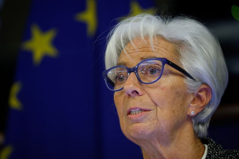 ECB's Lagarde says we haven't reached inflation peak