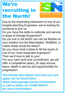Situation Vacant – ISN Recruiting Engineer in the North