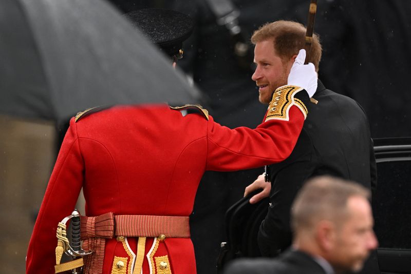 Prince Harry takes a seat at King Charles' coronation, but no balcony appearance