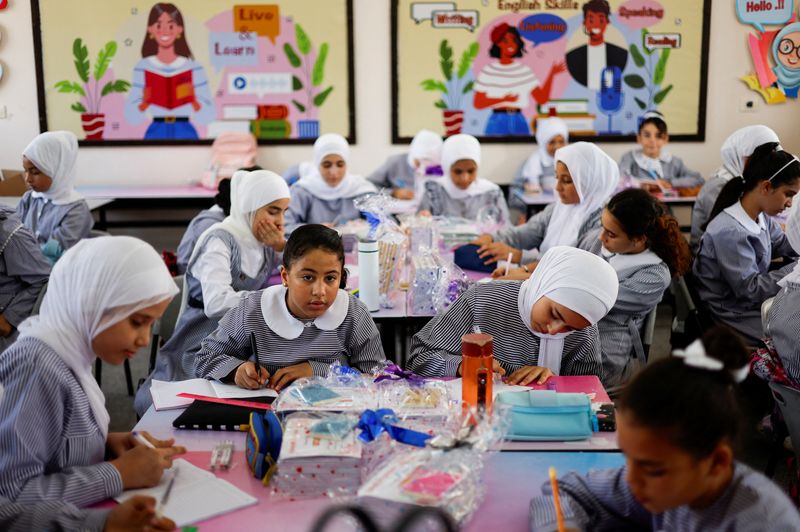 U.N. schools in Gaza begin school year uncertain if they will stay open